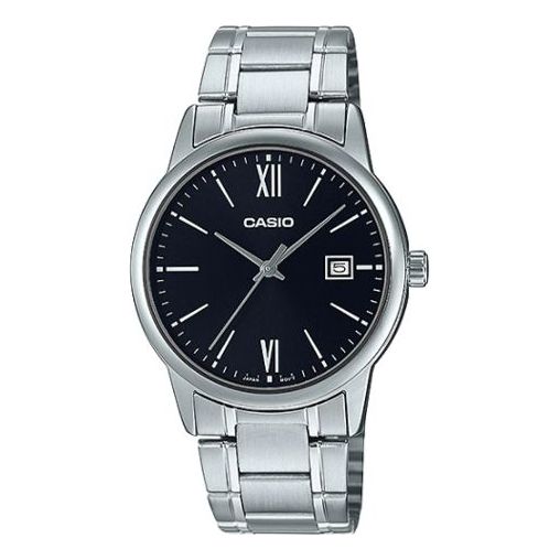 

Часы CASIO Men's DRESS Black Mens Silver Analog, цвет silver