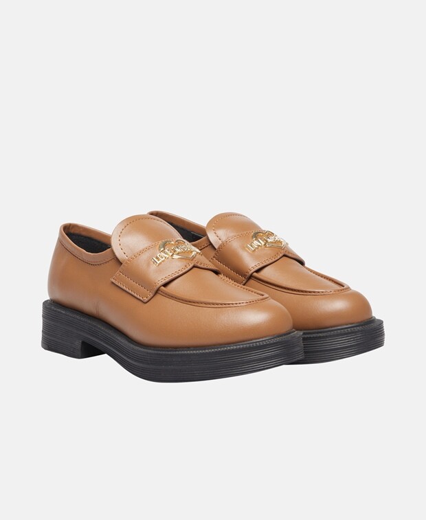 

Лоферы Love Moschino, коричневый