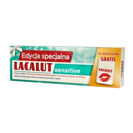 Зубная паста Lacalut Sensitive 75 мл с зубной нитью, Zdrovit набор зубочисток с зубной нитью 30 шт