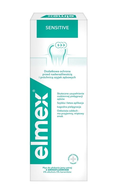 Elmex Sensitive жидкость для полоскания рта, 400 ml соляная кислота управдом 4100003874099999744