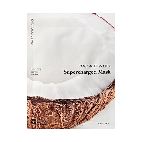 Осветляющая тканевая маска с кокосовой водой, 25 мл SNP, Coconut Water Supercharged Mask цена и фото