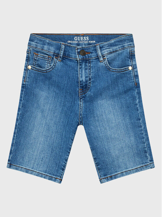 

Джинсовые шорты узкого кроя Guess, синий