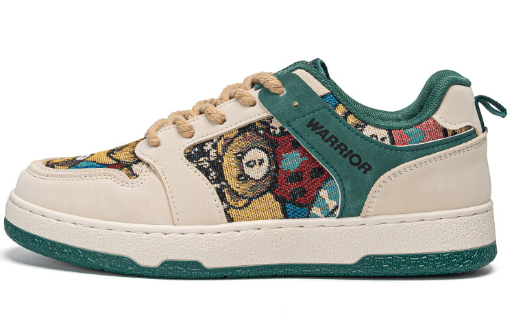 

Кроссовки WARRIOR Skateboarding Shoes Unisex Low-top Green Beige, бежевый