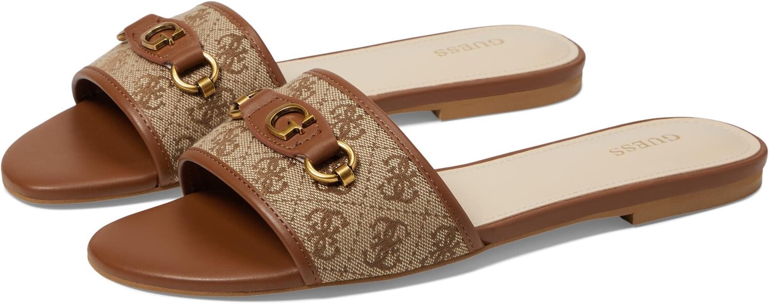 

Сандалии на плоской подошве Hammi GUESS, цвет Cognac