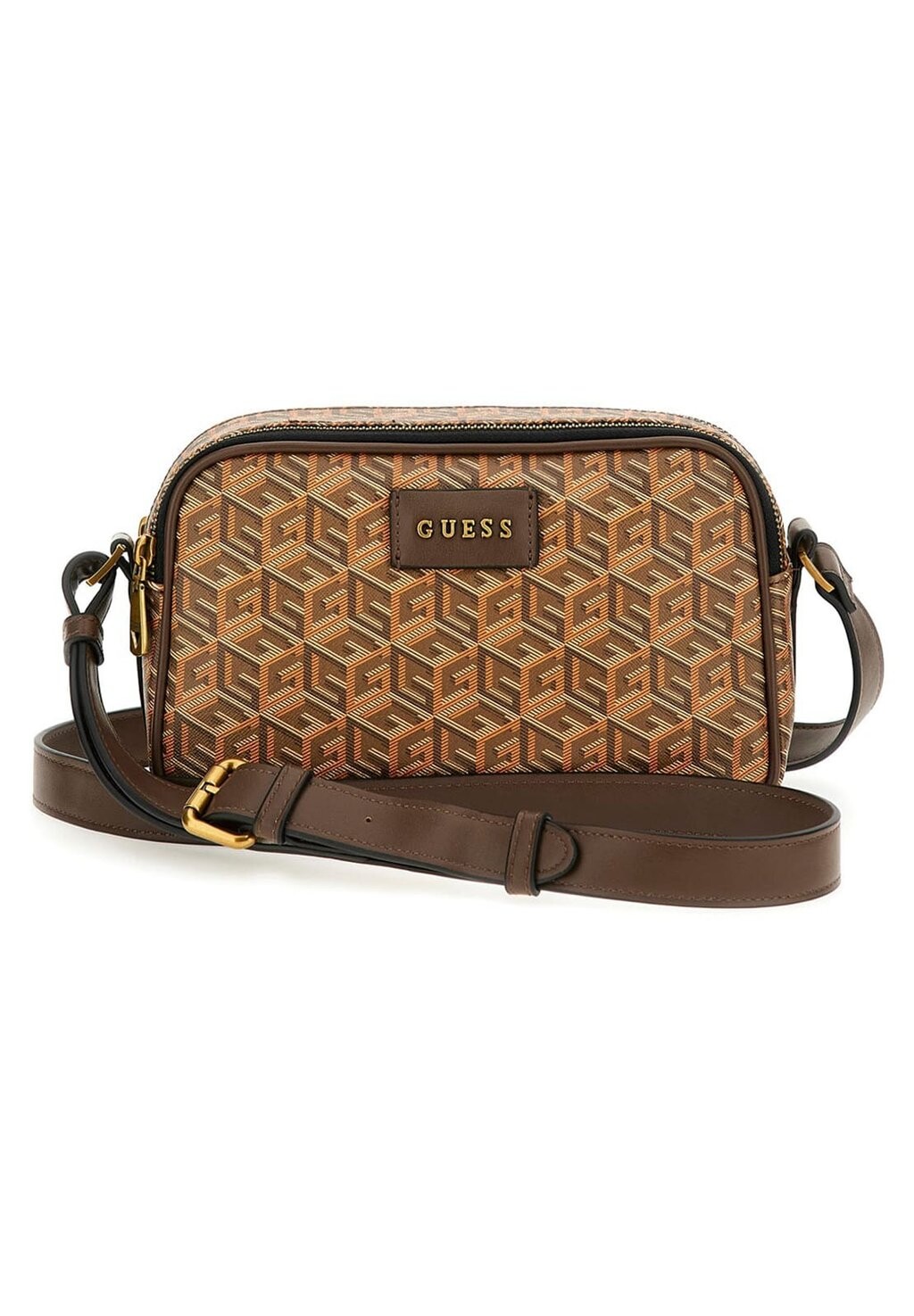 

Сумка через плечо MINI-EDERLO MIT G-CUBE-LOGO Guess, коричневый