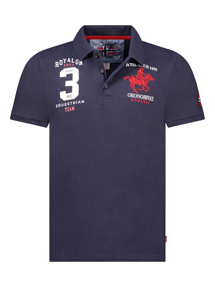 

Футболка поло Geographical Norway, темно-синий
