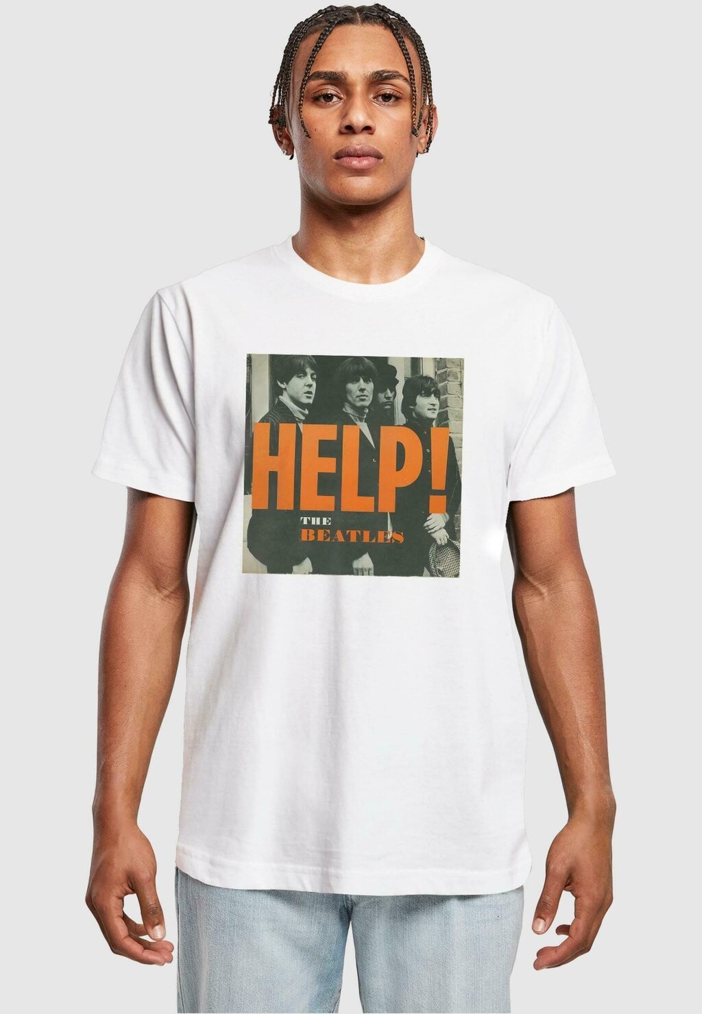 

Футболка с принтом Beatles Album Help Merchcode, белый