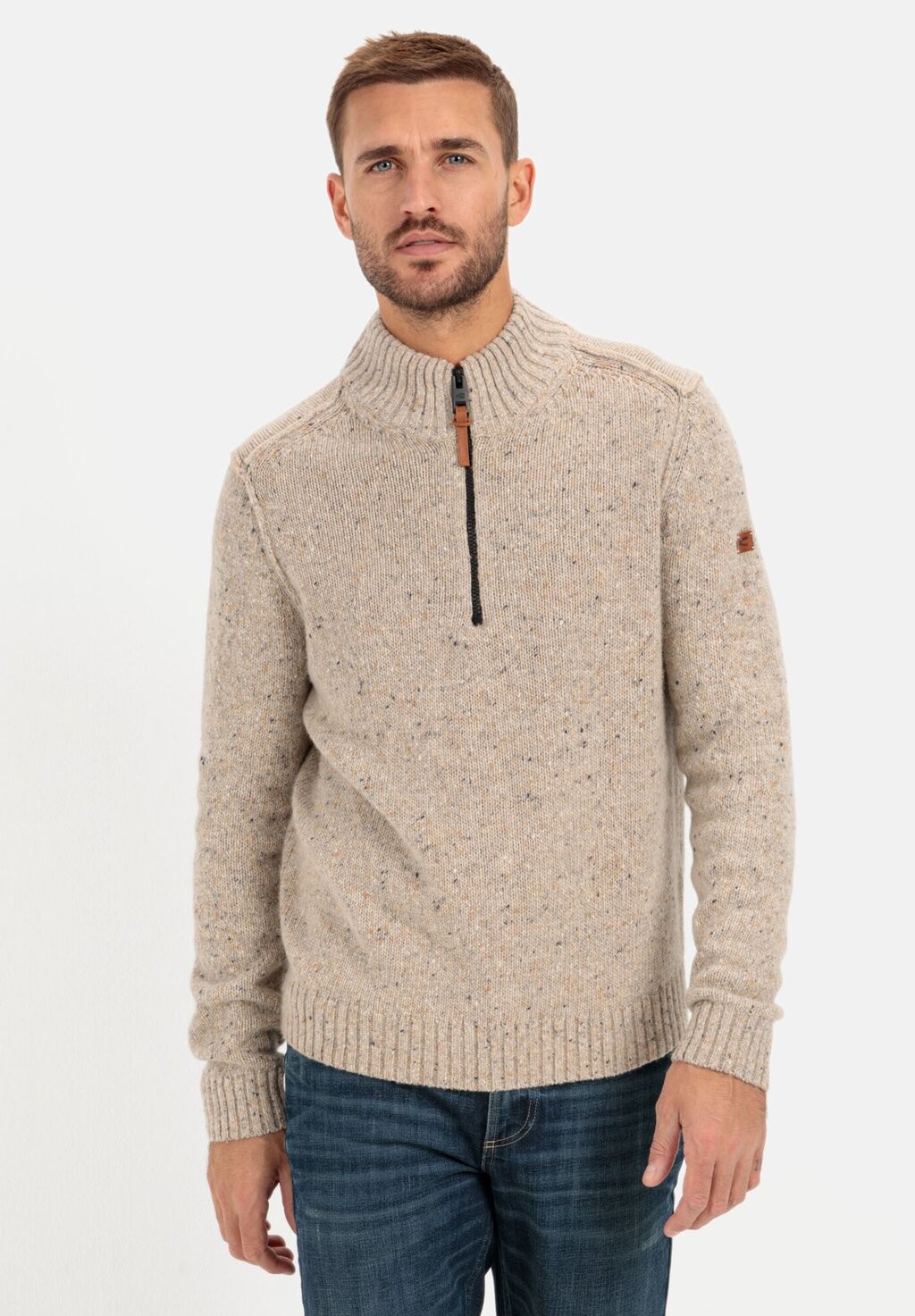 

Вязаный свитер camel active, цвет beige brown