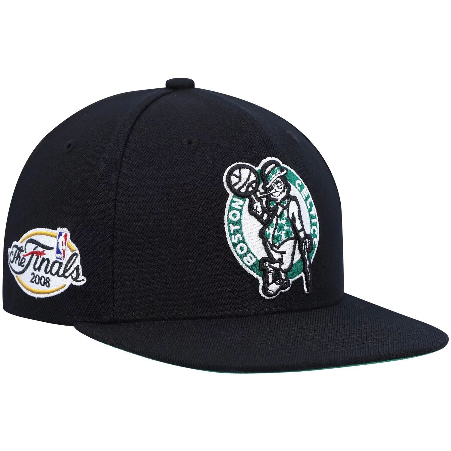 

Мужская черная кепка Mitchell & Ness Boston Celtics Hardwood Classics 2008 NBA Finals Top Shot Snapback Hat
