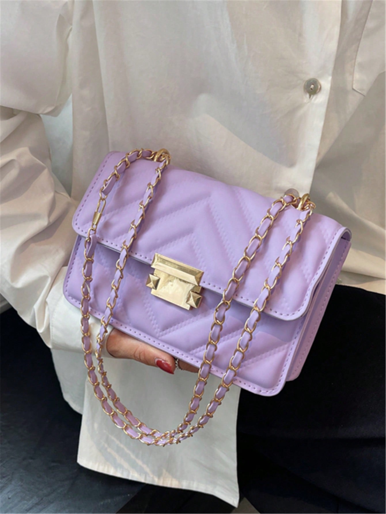Мини-неоново-лаймовый шеврон с клапаном и цепочкой, фиолетовый маленькие квадратные плетеные нагрудные сумки из искусственной кожи для женщин модные женские сумки на плечо роскошная плетеная сумка че