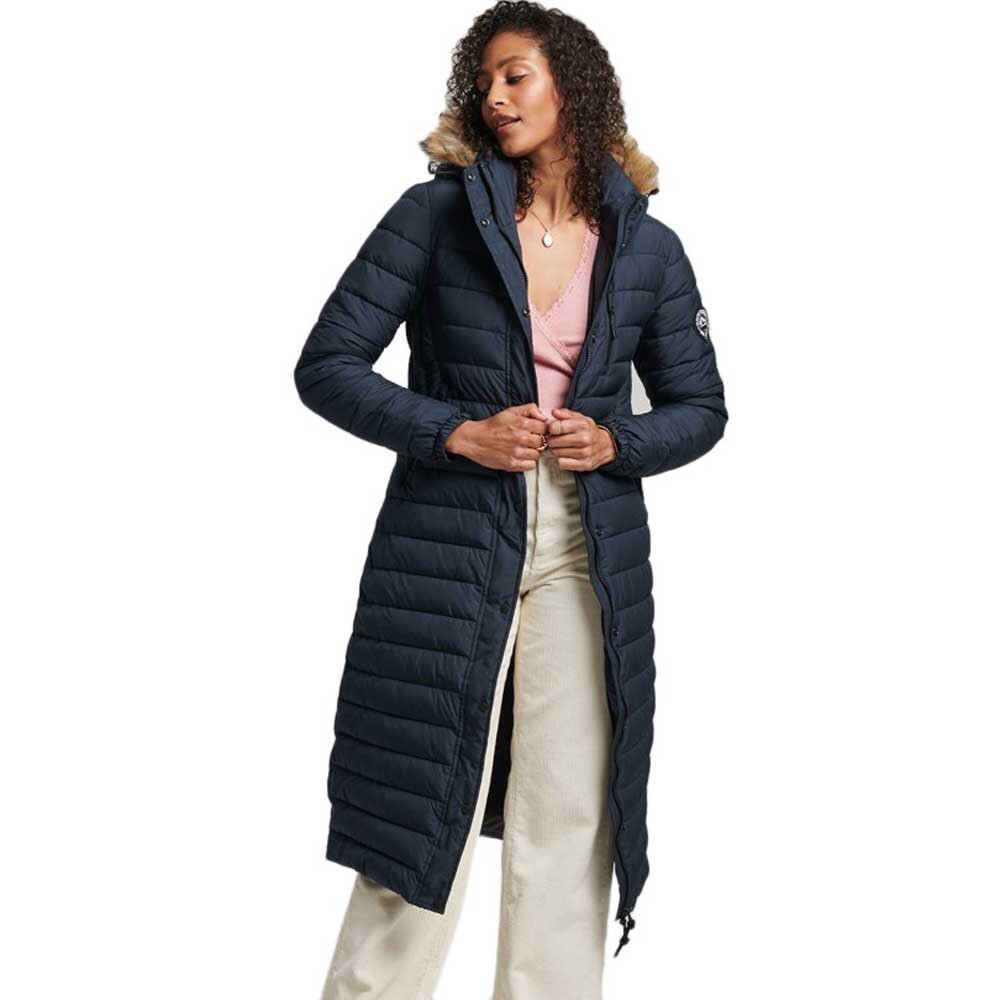 

Куртка Superdry Super Long Line Fuji, синий