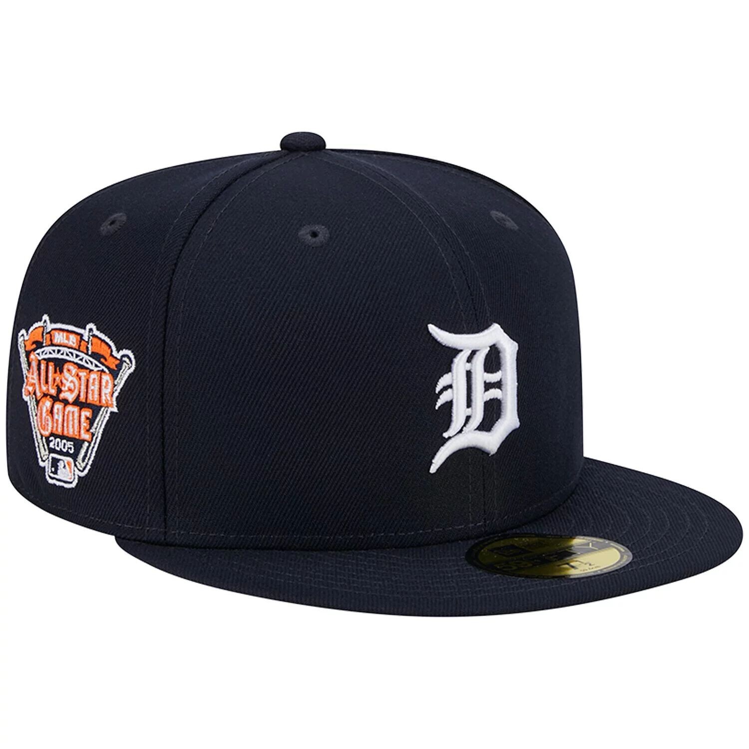 

Мужская облегающая шляпа New Era Navy Detroit Tigers 2005 All Star Game Team цвета 59FIFTY