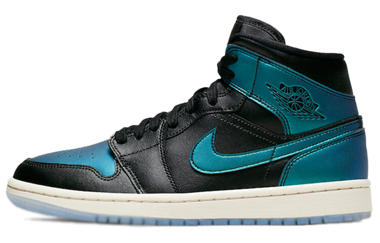 

Air Jordan 1 Mid переливающийся черный (W)
