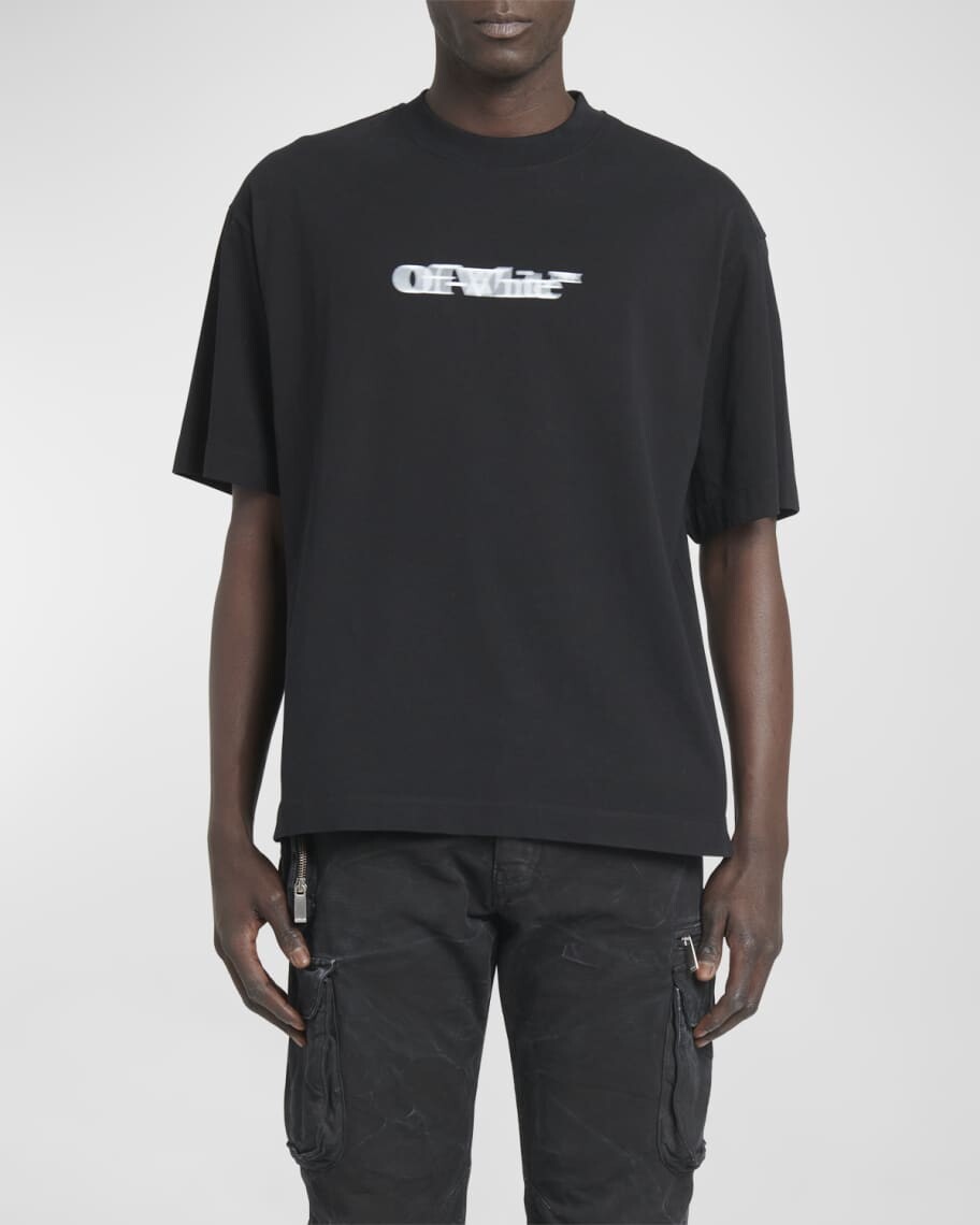 

Мужская футболка Skate с размытым логотипом Off-White, Черный