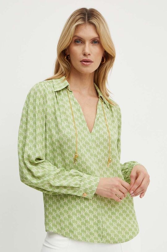 

Блуза Elisabetta Franchi, зеленый