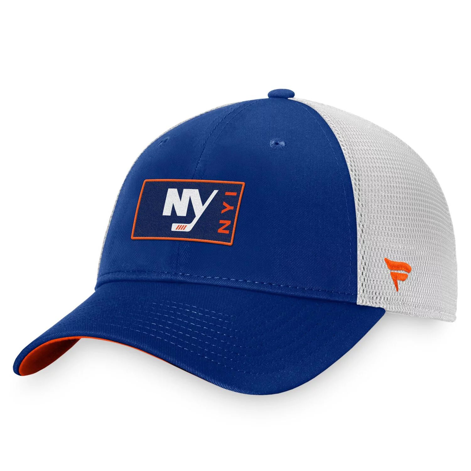 

Мужская кепка Fanatics Royal/белая с логотипом New York Islanders Authentic Pro Trucker Snapback