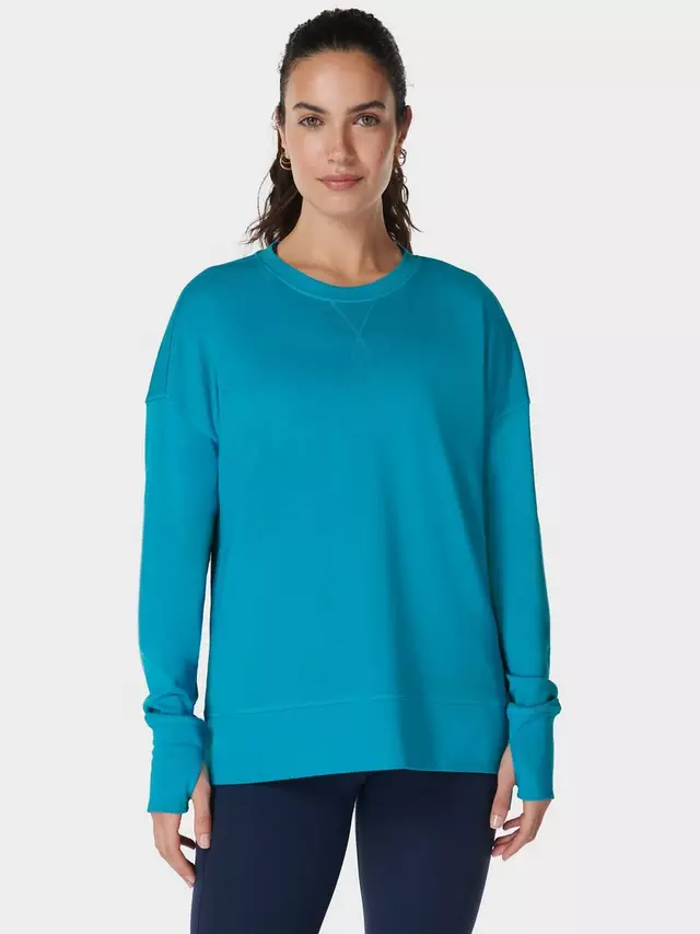 

Толстовка Sweaty Betty After Class Longline, цвет reservoir/blue