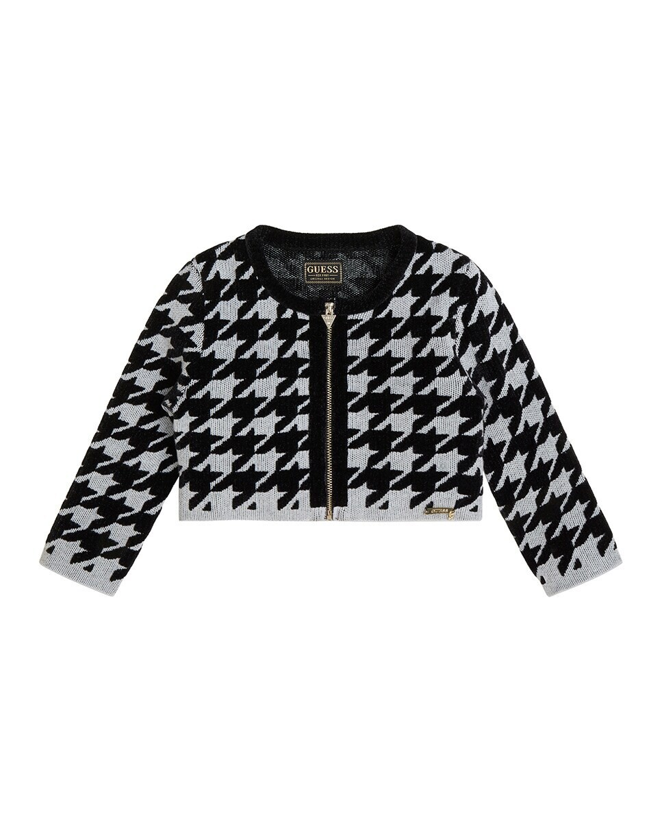 

Платье в ломаную клетку для девочки Guess, черный