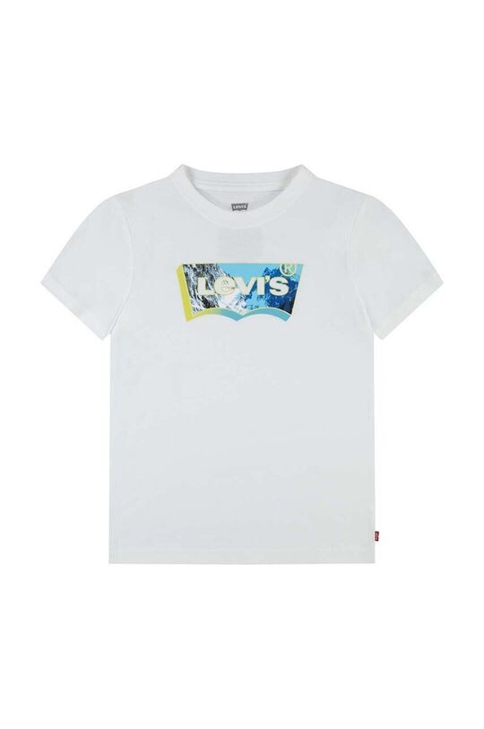 

Детская хлопковая футболка Levi's, белый
