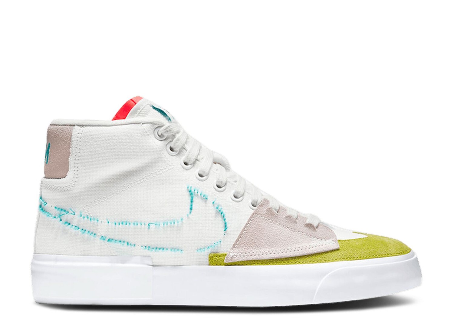 

Кроссовки Nike Blazer Mid Edge Sb 'Orange Aqua', белый, Белый;серый