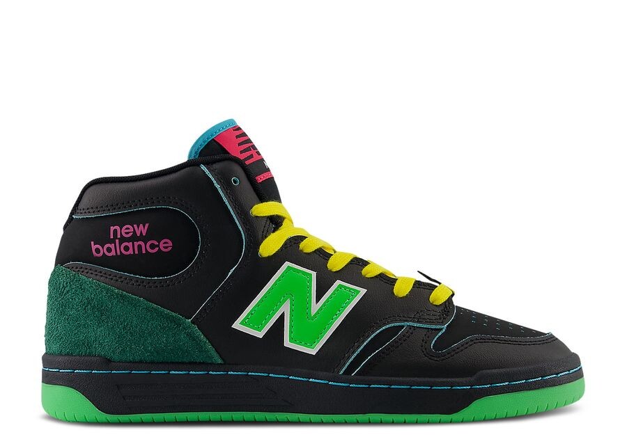 

Кроссовки New Balance New Balance Natas Kuapas X Numeric 480 High, цвет Black Lime Green