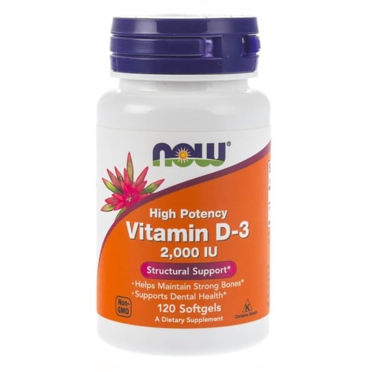 Биологически активная добавка Витамин D3 2000 МЕ Now Foods, 120 капсул биологически активная добавка vitamir витамин d3 2000 ме 60 шт