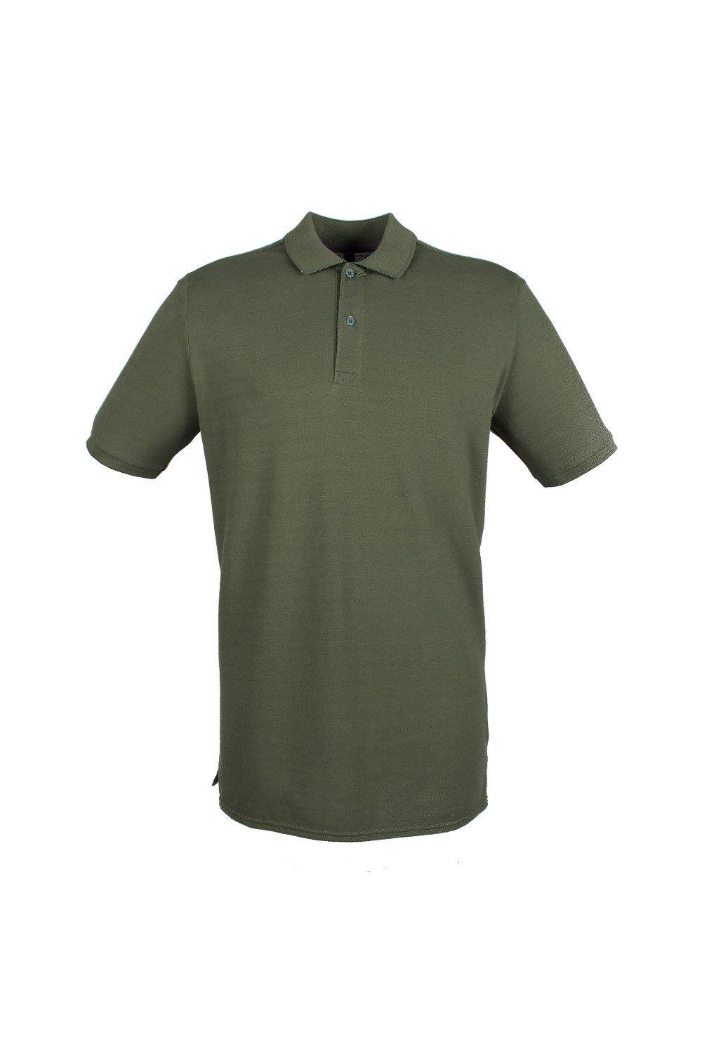 рубашка поло coolplus из пике henbury зеленый Рубашка поло из хлопка пике современного кроя Henbury, зеленый