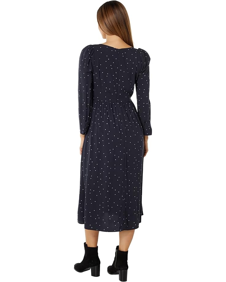 Платье Madewell Long Sleeve Scoop Easy Midi Dress in Soft Star, цвет Night Vision