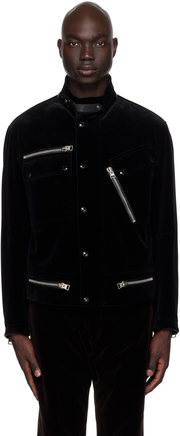 

Черная куртка на молнии TOM FORD, Черный