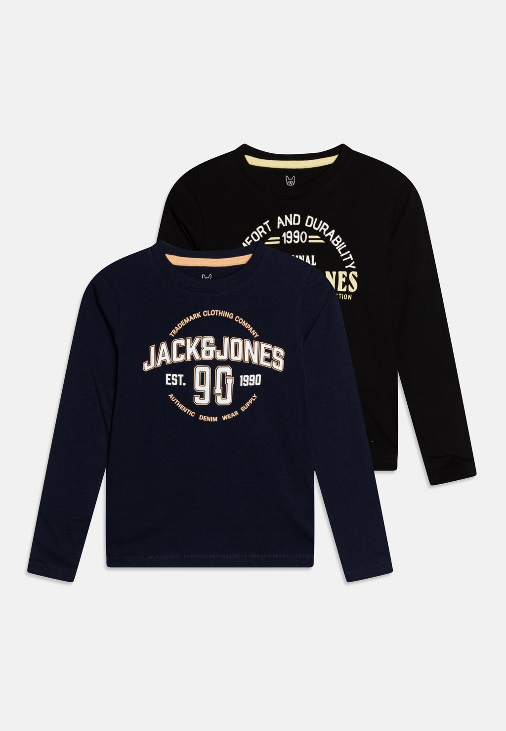 

Топ с длинными рукавами JJMINDS TEE CREW NECK 2 PACK Jack & Jones Junior, цвет black/navy blazer