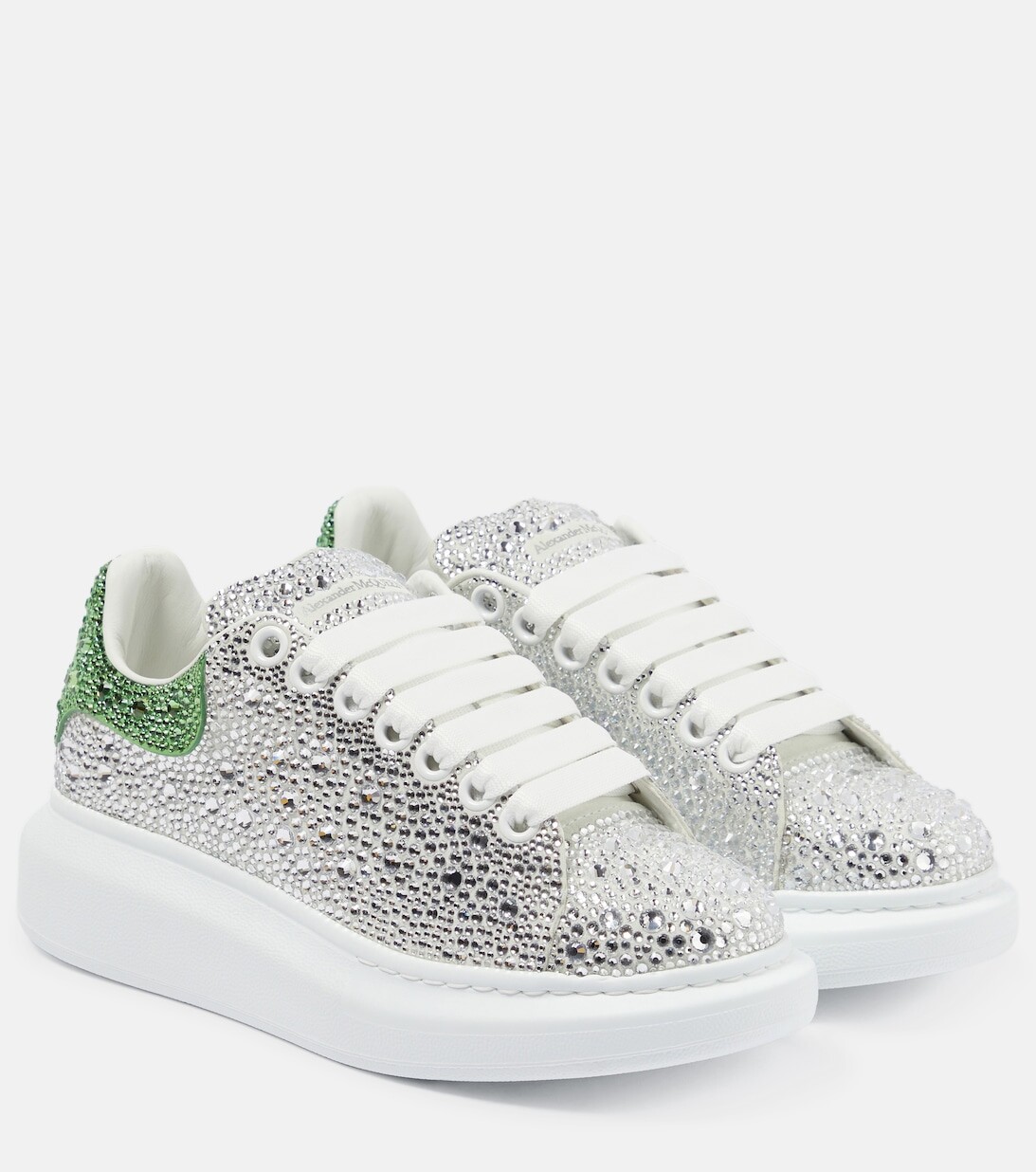 

Кожаные кроссовки с декором Alexander McQueen, белый