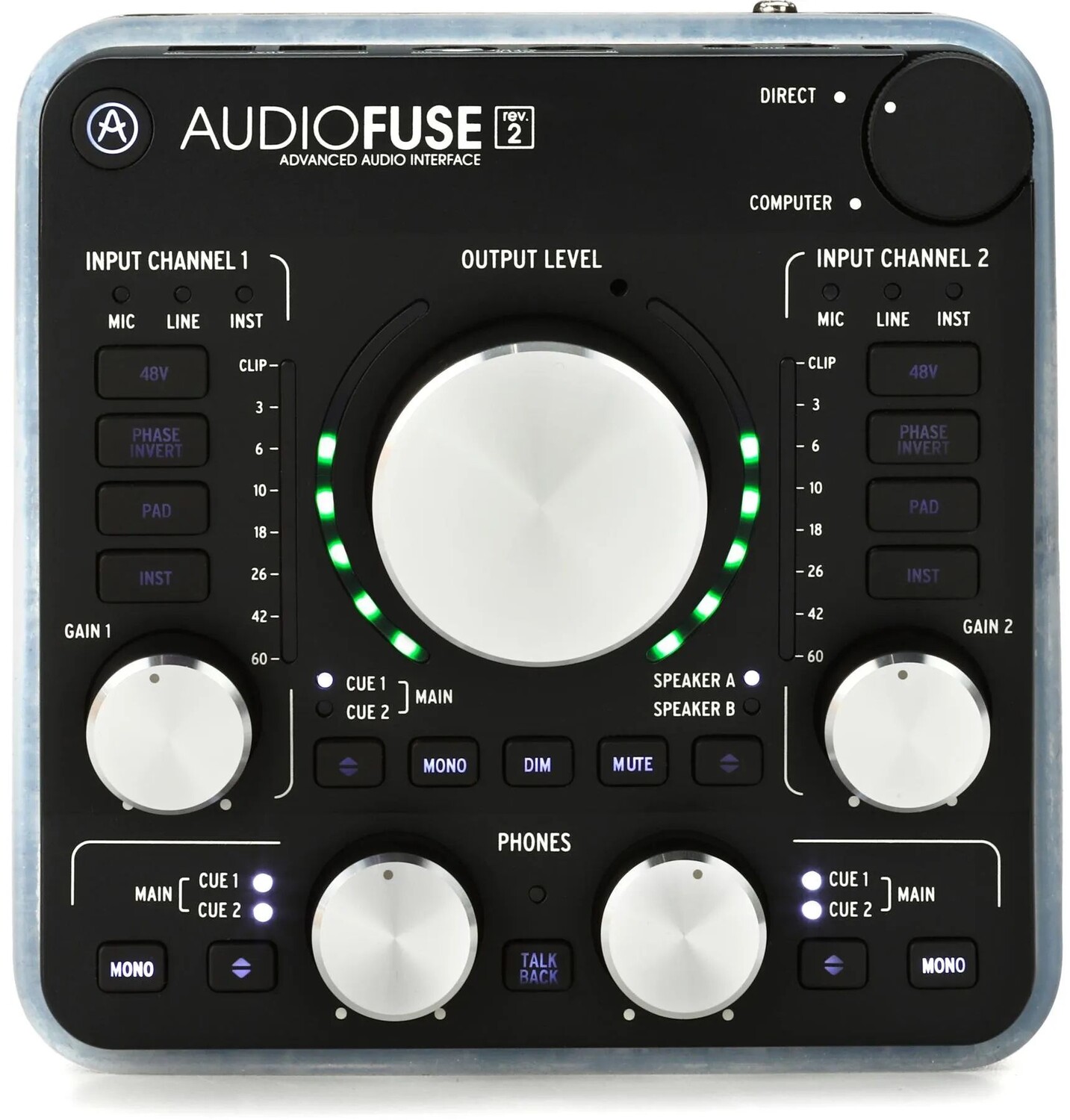 

USB-аудиоинтерфейс Arturia AudioFuse Rev2 — черный