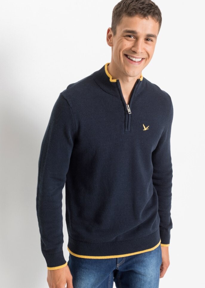 

Тройер свитер Bpc Bonprix Collection, синий