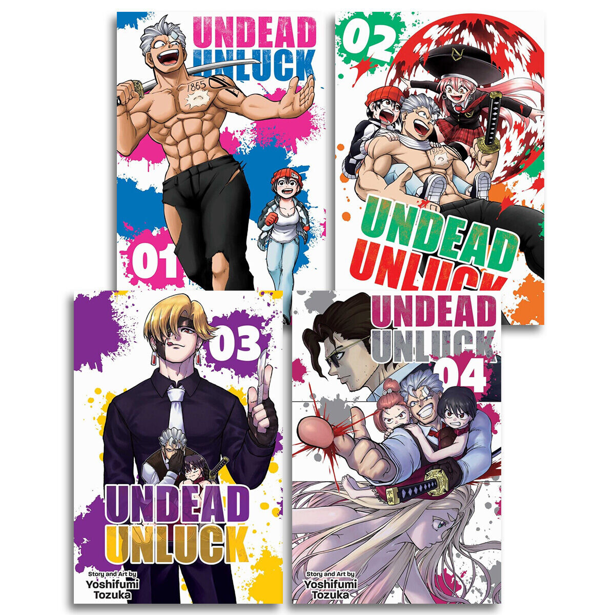 

Манга Undead Unluck Manga (1-4) Bundle
