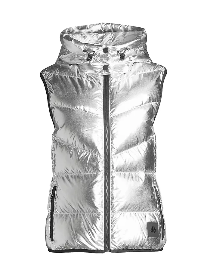 

Пуховый жилет Park Metallic Moose Knuckles, цвет silver