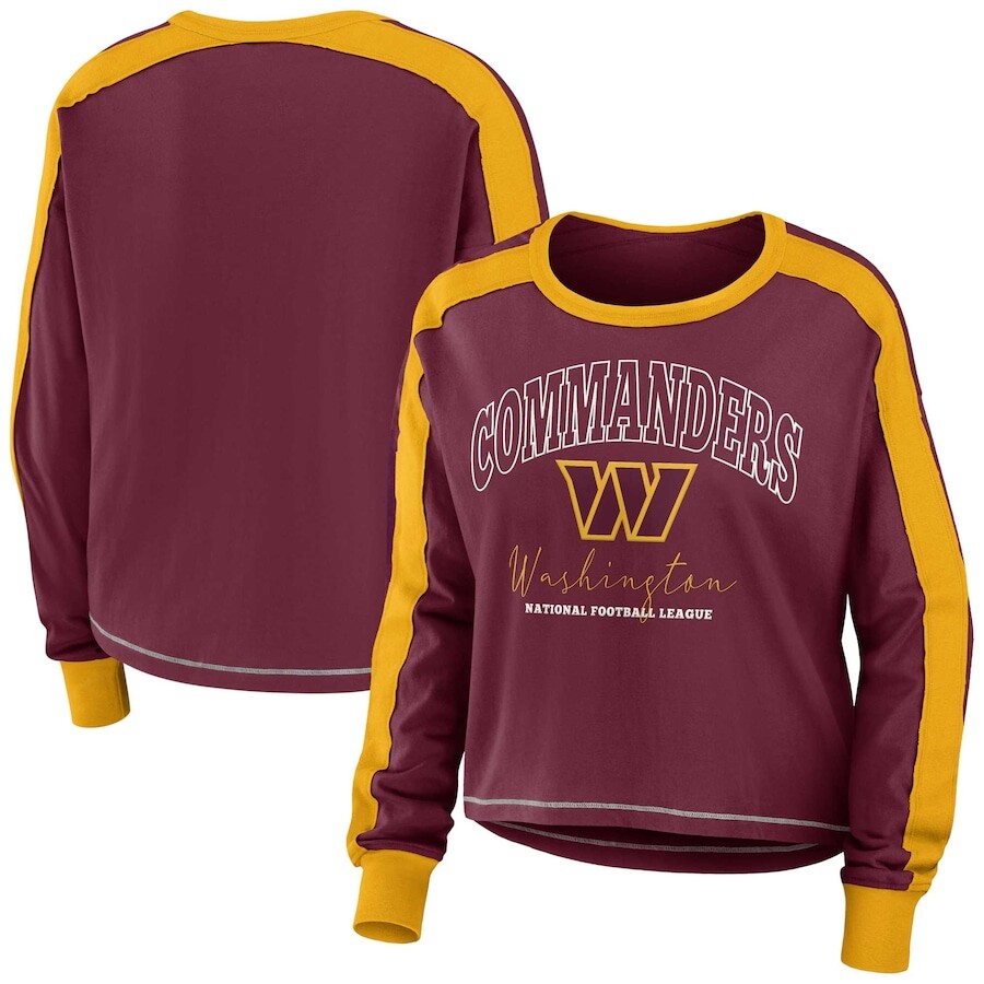 

Футболка с длинным рукавом WEAR by Erin Andrews Washington Commanders, бордовый
