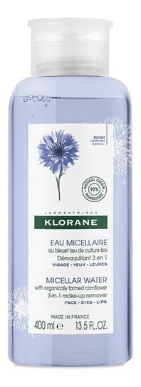 

Мицеллярная вода с экологическим васильком, 400 мл Klorane, Cornflower Micellar Water