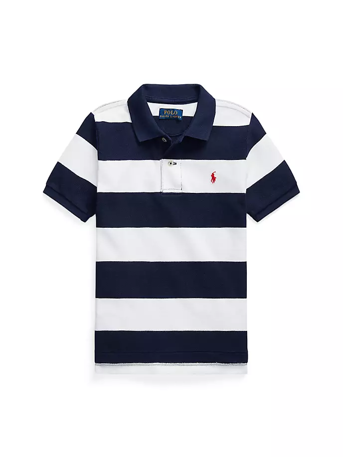 Полосатая рубашка-поло для маленьких мальчиков и мальчиков Polo Ralph Lauren, белый абажур newport 318 white 31800