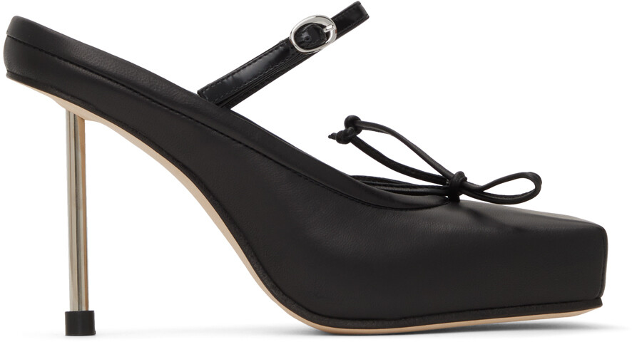 

Черные балетки на каблуке Le Chouchou Les Chaussures Jacquemus