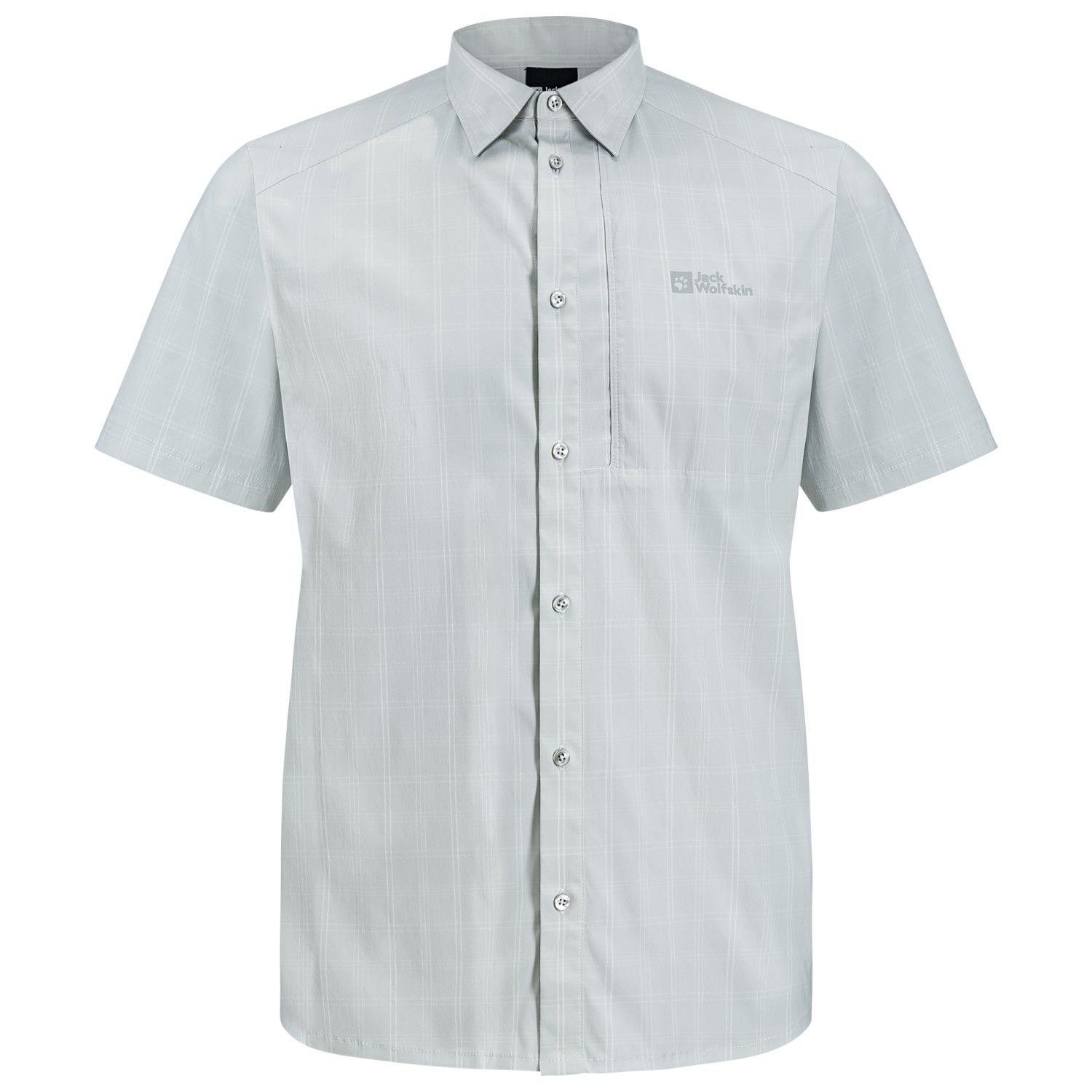 Рубашка Jack Wolfskin Norbo S/S Shirt, цвет Cool Grey Check