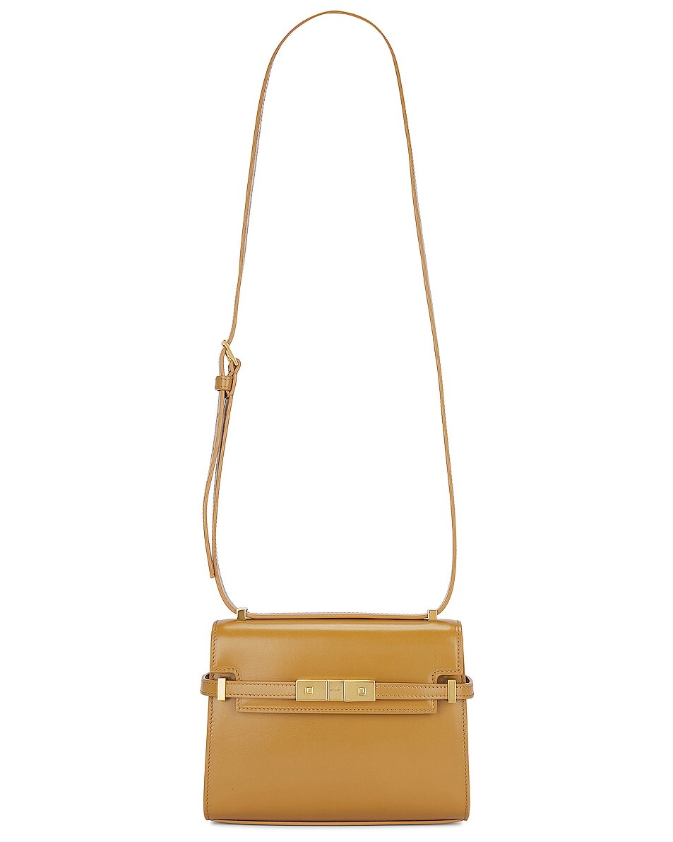 

Сумка кросс-боди Saint Laurent Mini Manhattan, цвет Tabac Brown
