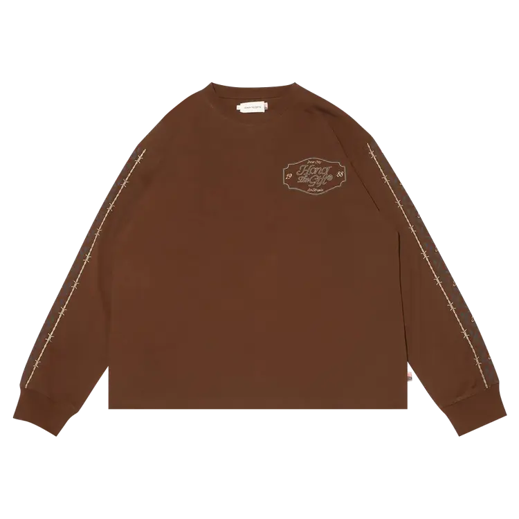

Футболка Honor The Gift Pattern Long-Sleeve 'Brown', коричневый
