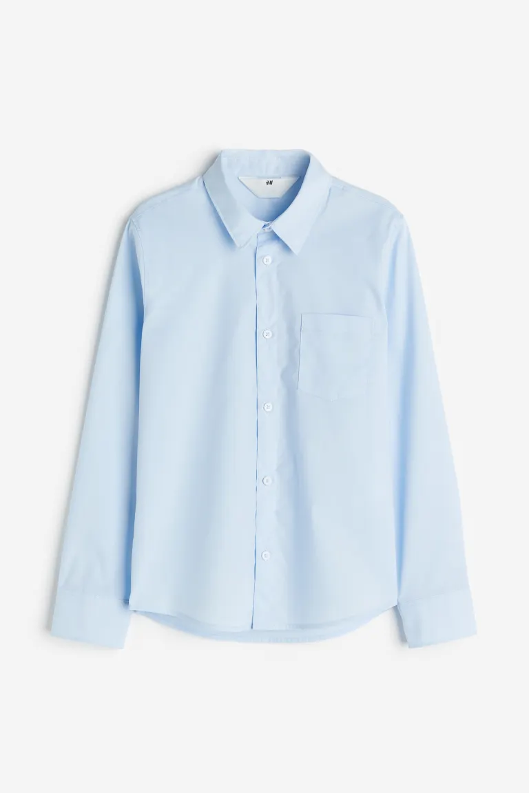 

Рубашка «легкая глажка» H&M, синий