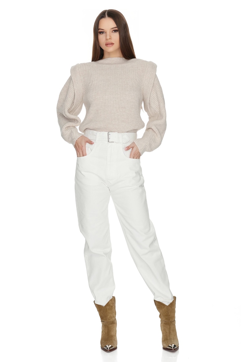 Пуловер Dulce с объемными плечами Underflirty, бежевый inspire жакет прямой с объемными плечами бежевый
