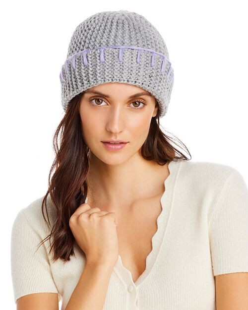 

Вязаная шапка с манжетами Whipstitch AQUA, цвет Gray
