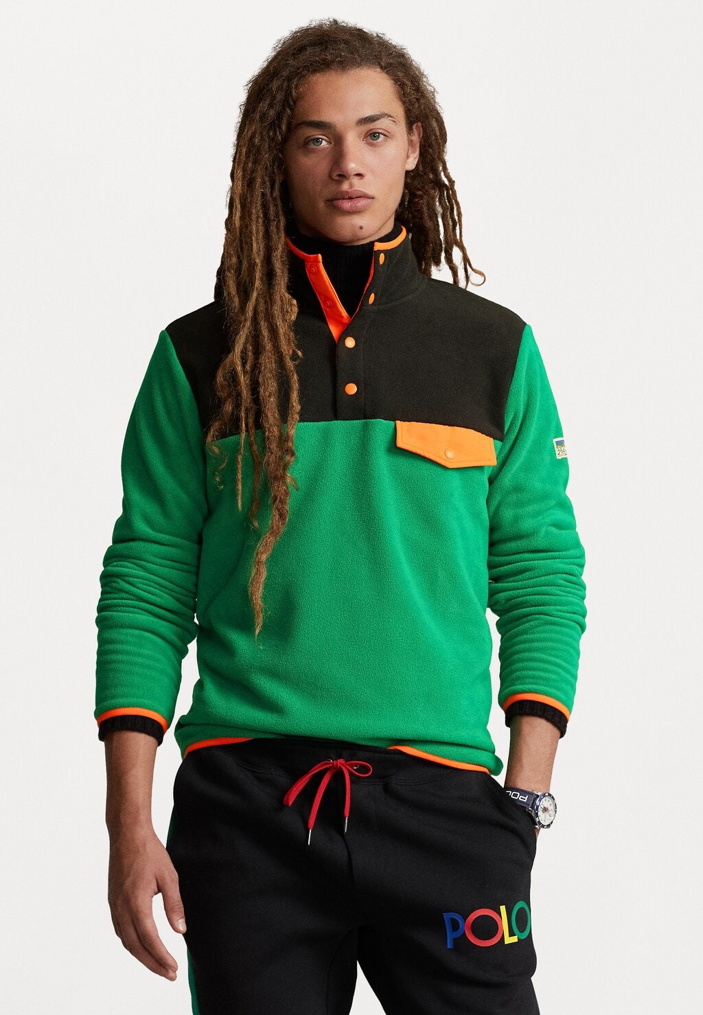 

Флисовая толстовка ДЛИННЫЙ РУКАВ Polo Ralph Lauren, разноцветный бильярдный