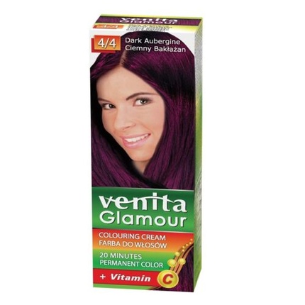 

Краска для волос VENITA Glamour Coloring 4/4 Темный баклажан