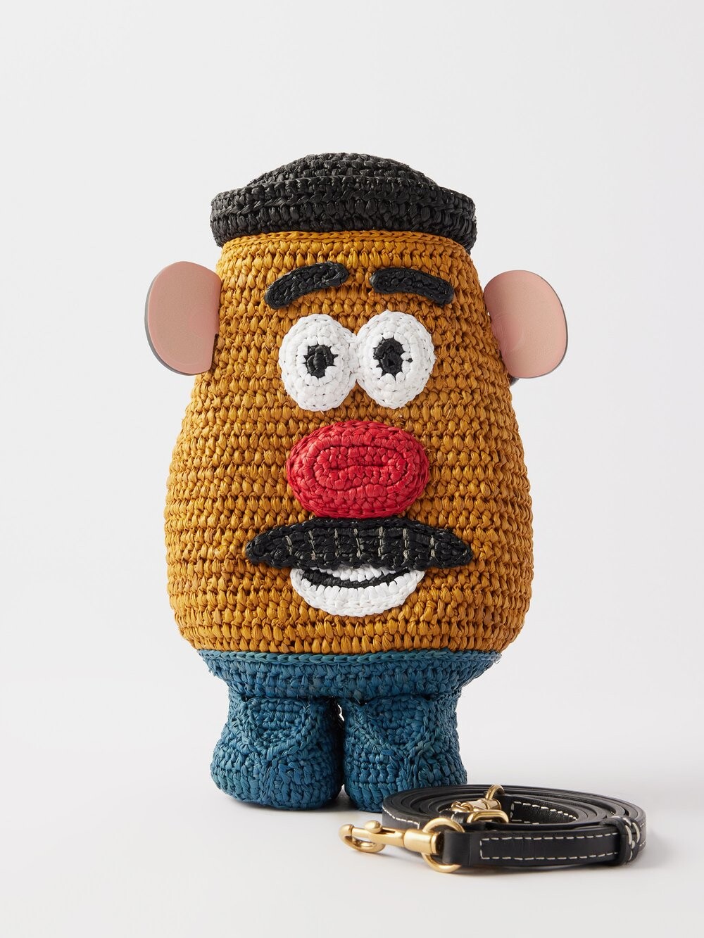 

Сумка через плечо mr potato head из рафии Anya Hindmarch, коричневый