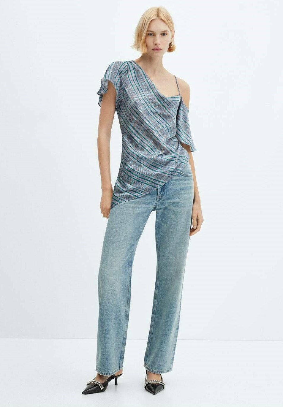 

Блузка Trendy Mango, синяя