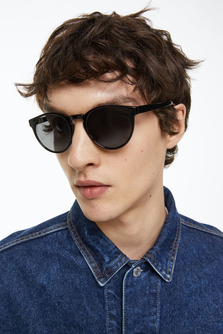 

Круглые солнцезащитные очки H&M, черный
